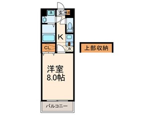 サヴォイ ザ・リバ－テラス(804)の物件間取画像